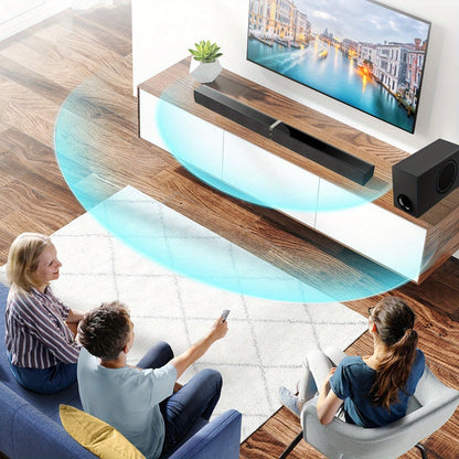 Soundbar with Subwoofer 2.1CH Home Theater Sound Bar for Smart TV, Deep Bass Wireless Bluetooth 5.0