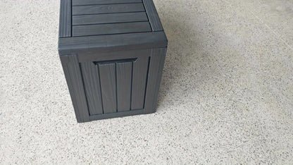 Large Resin Deck Box Lockable Outdoor Storage 80/100 Gallon, 345L UV Patio Storage Box for Garden, Patio and Yard Use