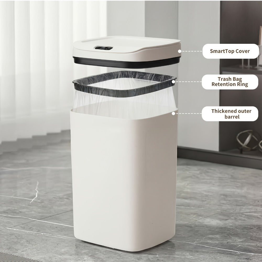 Motion Sensor Trash Can Touchless, Smart Hands-Free Trash Bin with Sealing Lid & Odor-Blocking Technology