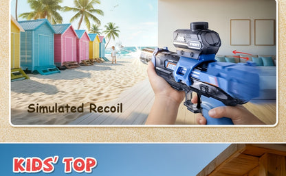 Kids Electric Water Gun with Sound Effects for Ages 3-6 – Automatic High Capacity Squirt Blaster Long Range