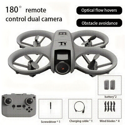 RC Drone with 4K Camera Dual Batteries Optical Flow Auto Hover Anti-Collision One-Key Return WiFi FPV Real-Time Video