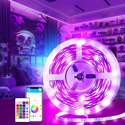 RGB LED Strip Lights Music Sync Color Changing for an Everyday Personal Care Routine, with the Listed Configuration