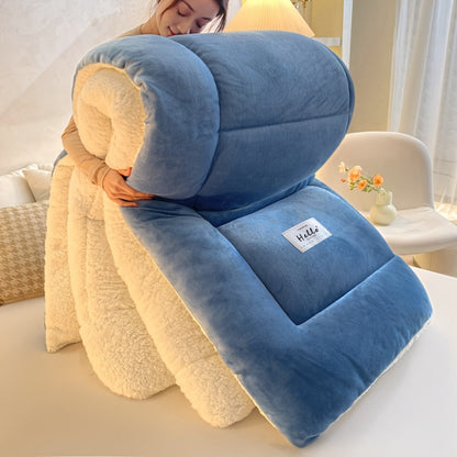 Box-Quilted Solid Comforter in Five Colors with Twin, Full, Queen and King Dimension Options