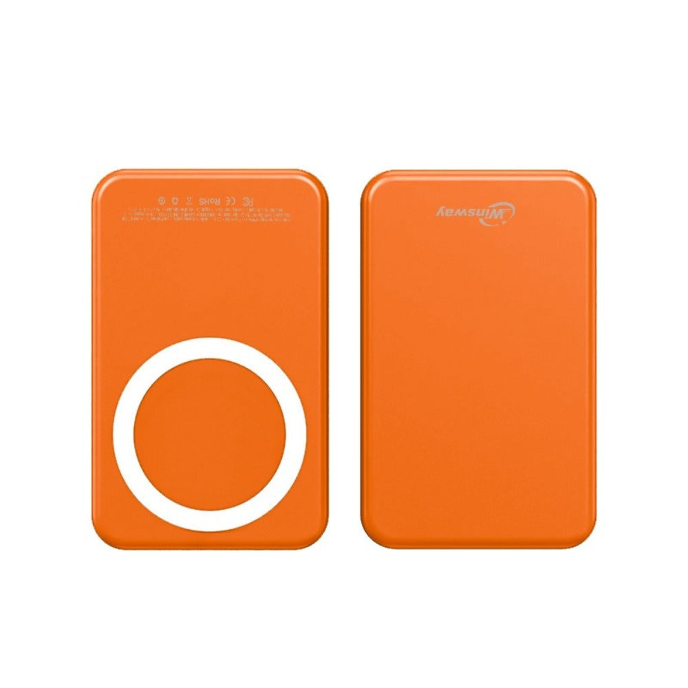 Power Bank Magnetic 5000mAh Mini with Wireless Charging, PD, QC3.0 and Eight Colors for Travel