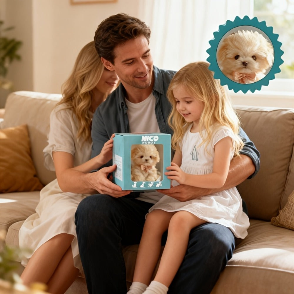 Robot Puppy Toy for Kids That Walks & Barks, Interactive Touch Response Electronic Dog, Special Edition Bow Tie