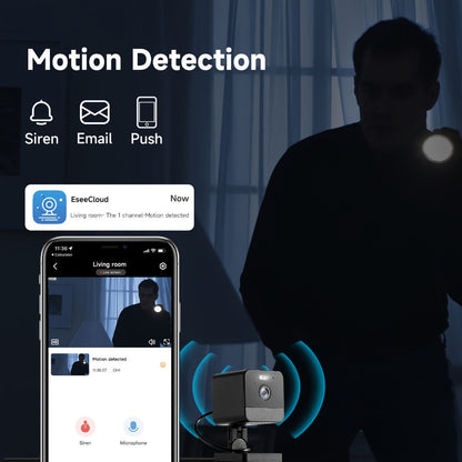 Indoor Security Camera 4-Pack with Dual-Band WiFi, Color Night Vision, Two-Way Audio and Multiple Storage Options