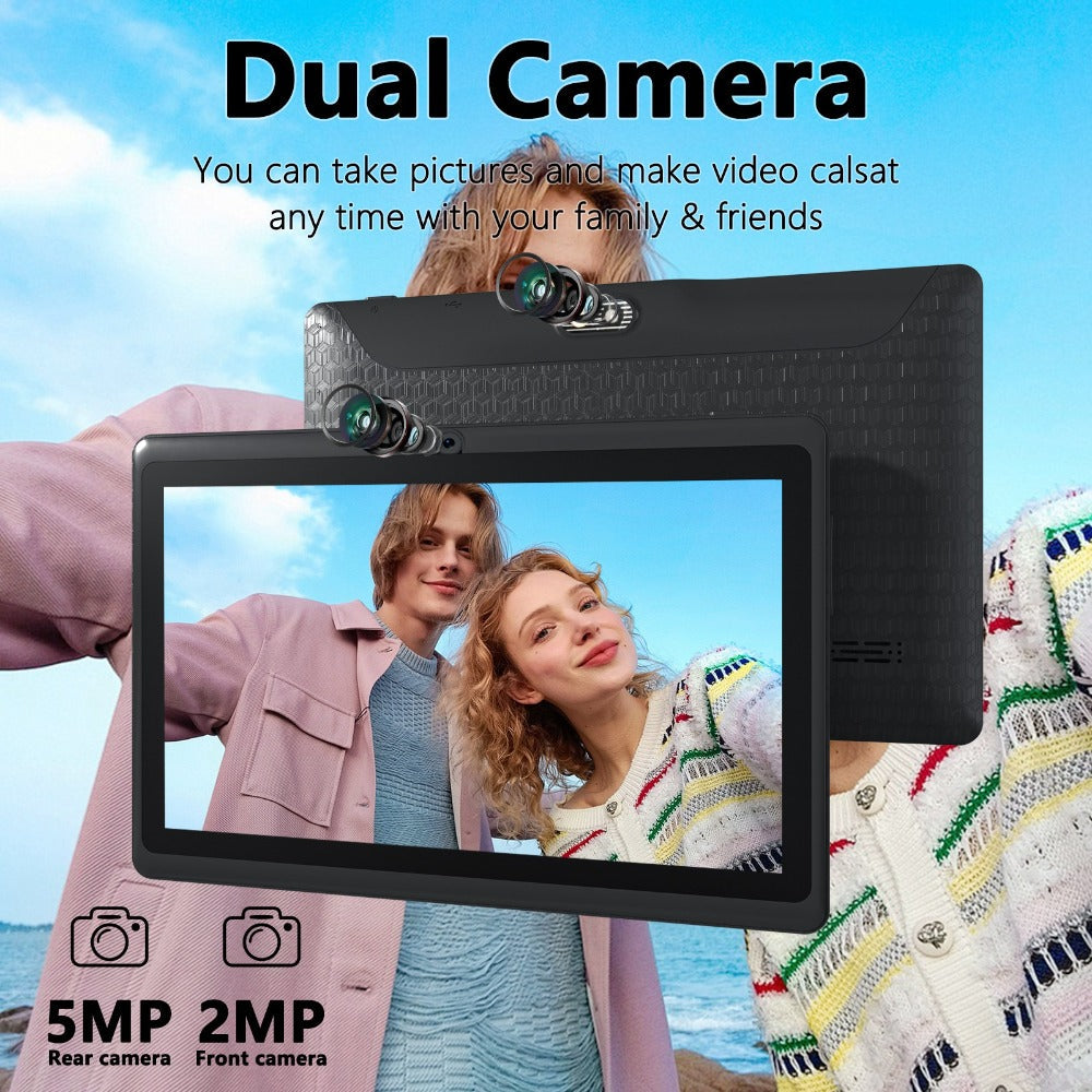 Android Tablet 7-Inch with Android 12, 4GB RAM, 32GB Internal Storage, Dual Cameras and 4000mAh Battery
