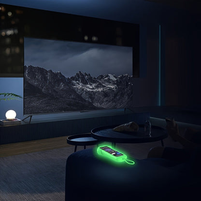 Dog Paw Silicone Remote Control Case Glow in the Dark – Cute Luminous Green Protective Cover for TCL Hisense Roku Remote