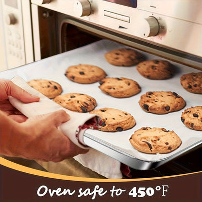 Baking Sheet and Rack Set Stainless Steel Half Sheet Pan with Cooling Rack Rust Free for Cookie for Grilling, Camping and Outdoor Meals