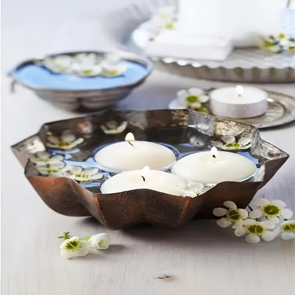 Floating Candles White Set of 42, 1.5 Inch Small Pool Candles, 4- Burn, Wedding Centerpiece, Pool Party