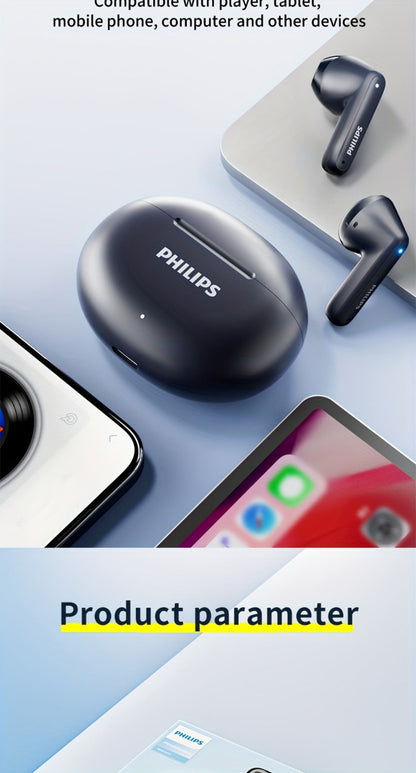 Bluetooth 5.4 Semi-Open Earbuds True Wireless TWS Charging Case Noise Cancelling Mic 20H Playtime for an Everyday Personal Care Routine