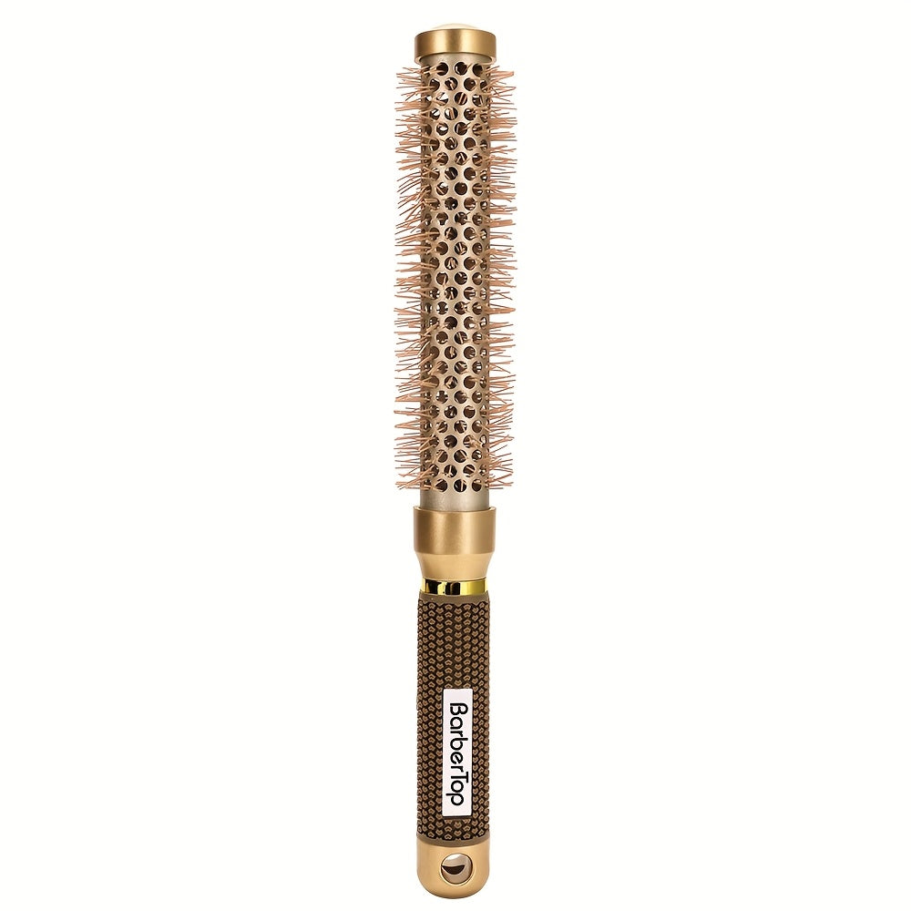 Round Hair Brush Nano Ceramic Ion, Heat Resistant Blowout Styling Roller Comb for Voluminous Bangs