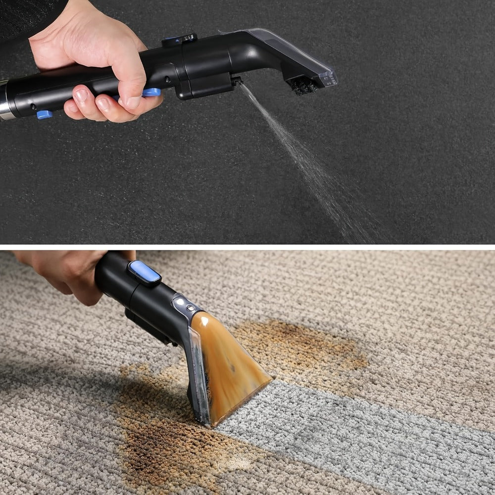 Portable Carpet Spot Cleaner 450W 12.5Kpa Upholstery Stain Remover Machine 42oz Tank 4.92ft for Entryways, Bedrooms and Living Spaces
