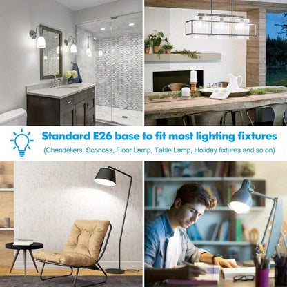 A19 LED Light Bulbs with E26 Base, 13W 1500-Lumen Rating, 3000K or 5000K Light in 12- or 24-Count Packs