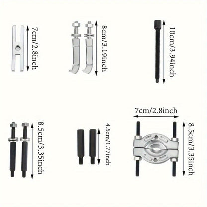 Bearing Puller Set 9-Piece – Gearbox Bearing Removal Tool Kit for Automotive & Mechanical Repair, Internal External Bearing Extractor
