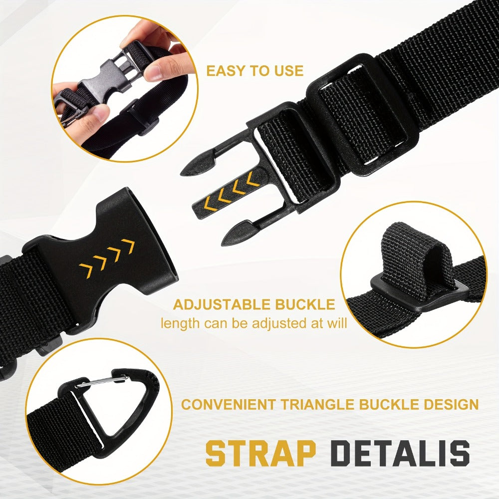Extension Cord Organizer Straps 10-Pack – Heavy Duty 17 Inch Adjustable Storage Straps with Triangle Hanging Clips