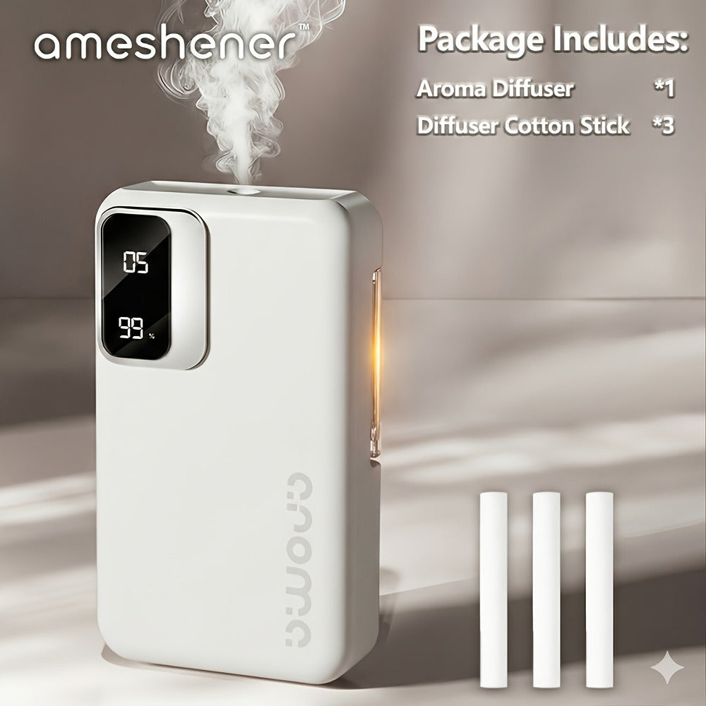 Ultrasonic Essential Oil Diffuser 1800mAh USB Rechargeable, 7-Level Fine Mist Control, Cordless Aromatherapy for Bedroom Bathroom Office