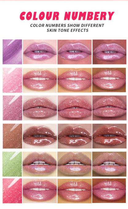 pH Color Changing Lip Balm Set 6pcs 6 Fragrances – Deep Moisturizing Brightening Glossy Tinted Lip Care, 0.51oz Each