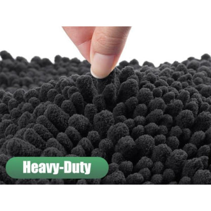 Chenille Doormat Absorbent Non-Slip Washable Indoor Outdoor Mat – Soft Shaggy Entryway Rug for Muddy Paws
