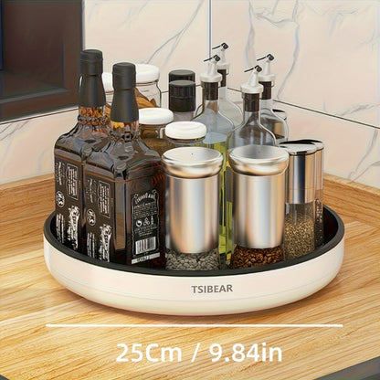 360° Rotating Kitchen Organizer, Multi-Functional Countertop Spice Rack & Cabinet Storage Rack for Cooking Oils