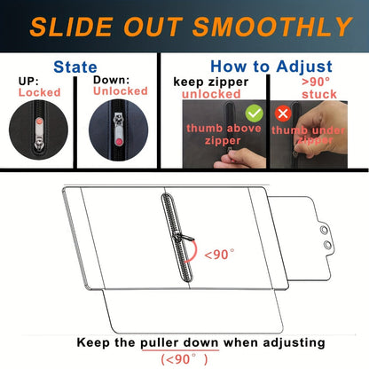 Sun Visor Extender Polarized PC Material | Driver & Passenger Side Clip-On, Adjustable Glare & UV Blocker, Fits All Vehicles