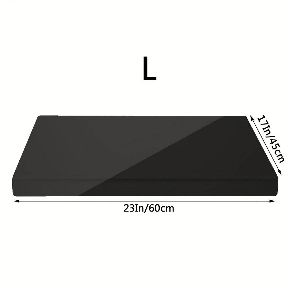 Acrylic Cutting Board Large Anti-Slip 17x23 Inch – Clear & Black Countertop Protector for Kitchen & Restaurant