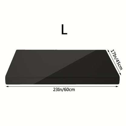 Acrylic Cutting Board Large Anti-Slip 17x23 Inch – Clear & Black Countertop Protector for Kitchen & Restaurant