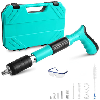 Manual Nail Gun for Concrete & Brick - 5-Speed Adjustable Mini Nailer Compact Portable Nail Gun for DIY for Home and Salon Manicures