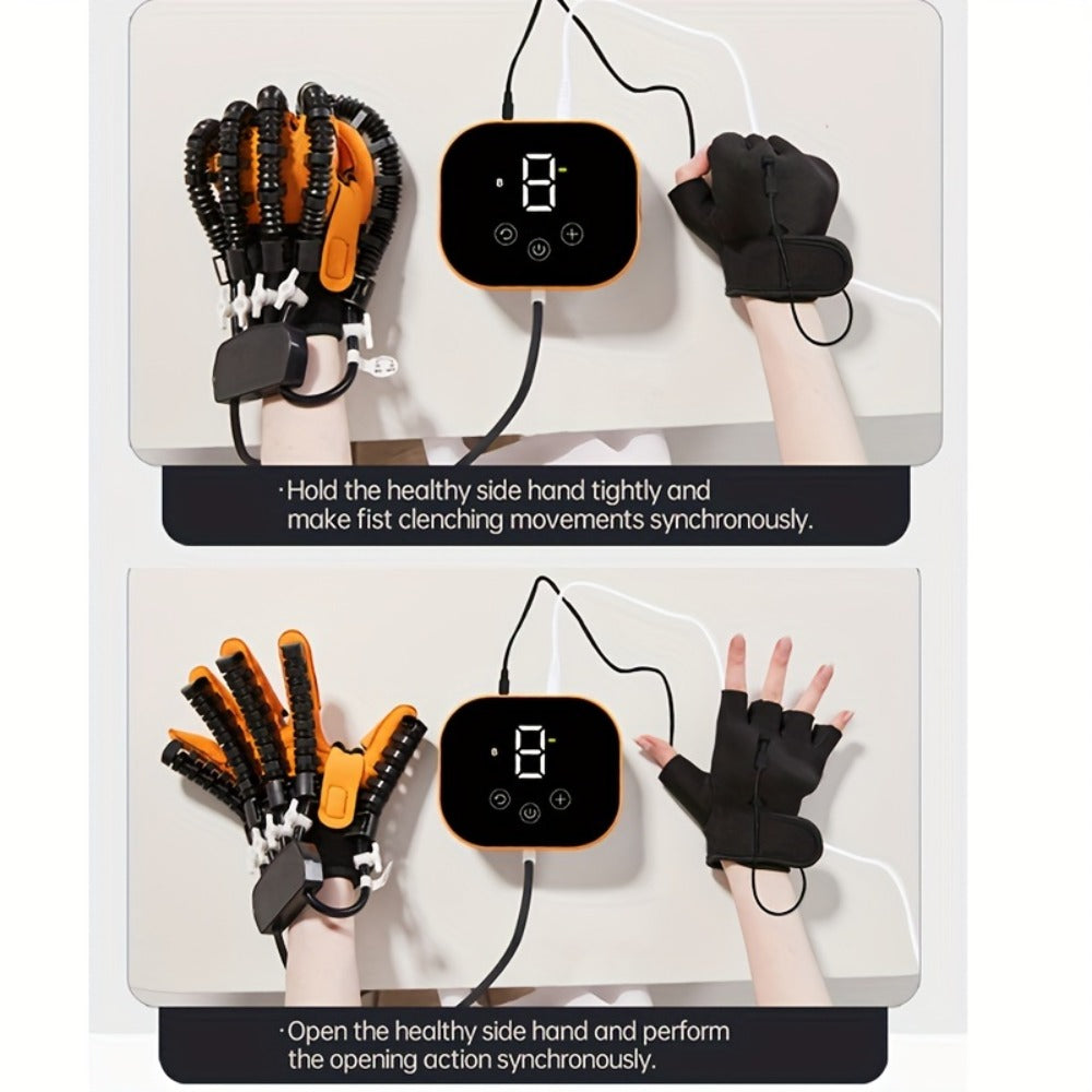 Rehabilitation Robot Gloves for Hand & Finger Training, Air Pressure Finger Exercise Device with LCD Touch Screen