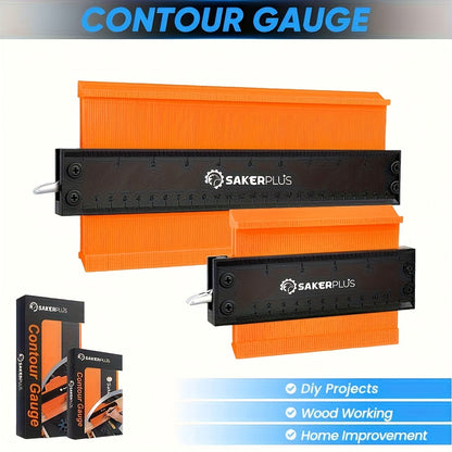 Contour Gauge Profile Tool with Lock – 6 Inch & 11 Inch Shape Duplicator for Flooring, Tile, Woodworking, Carpet Cutting & Irregular Shape