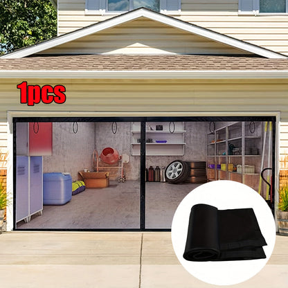 Garage Screen Door Magnetic Closure Mesh Screen for 2-Car Garage, Hands-Free Walk-Through, Weather Resistant Pest Proof Bug Barrier