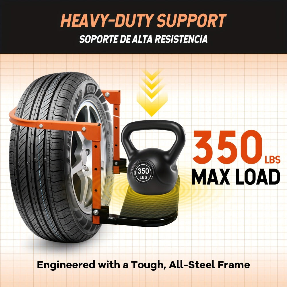 Tire Step Foldable Anti-Slip Thickened – 300 / 500 / 650 lb Capacity Adjustable Height for Truck SUV Trailer Maintenance
