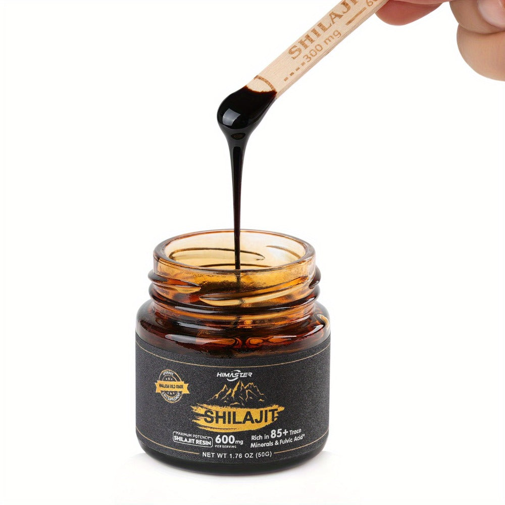 Himalayan Shilajit Resin Gold Grade, 85+ Trace Minerals & High Fulvic Acid for Bath Time, Home Spa and Personal Care