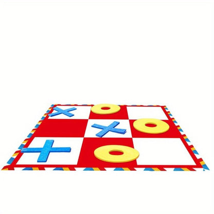 Large Outdoor Chess Board Game Set, Giant Checkerboard with Chess Pieces & Storage Bag, Multiplayer Team Game for Indoor Outdoor Camping
