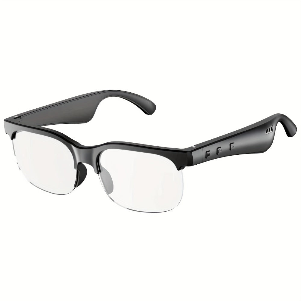 Open Ear Bluetooth Audio Glasses with Built-In Earbuds, Wireless Smart Sunglasses for Music & Hands-Free Calls