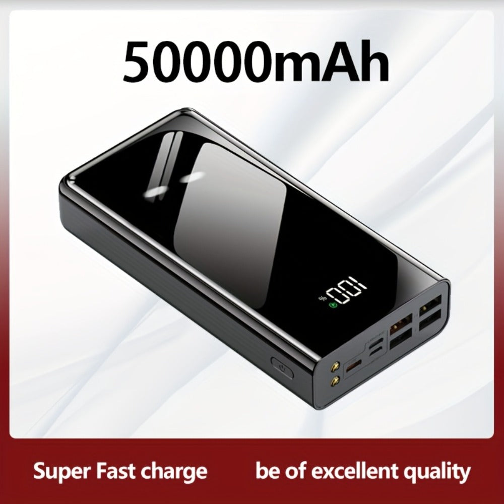Power Bank 50000mAh 22.5W with Dual Input and Output Ports, Digital Display and LED Flashlight