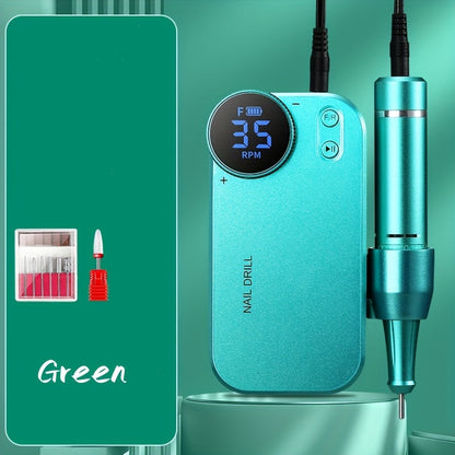 Electric Nail Polisher & Buffer Rechargeable High Power, Professional Manicure Pedicure Machine for Nail