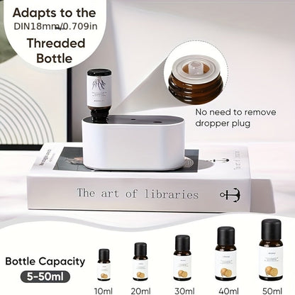 Essential Oil Diffuser Waterless Aroma Diffuser, USB Mini Humidifier, 3 Misting Modes, Color LED Lights
