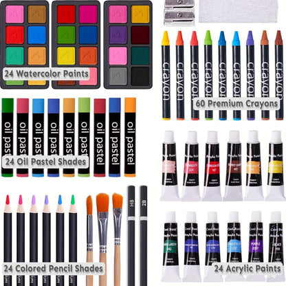175-Piece Deluxe Art Set in Wooden Case with the Listed Color, Size or Set Options for Everyday Use