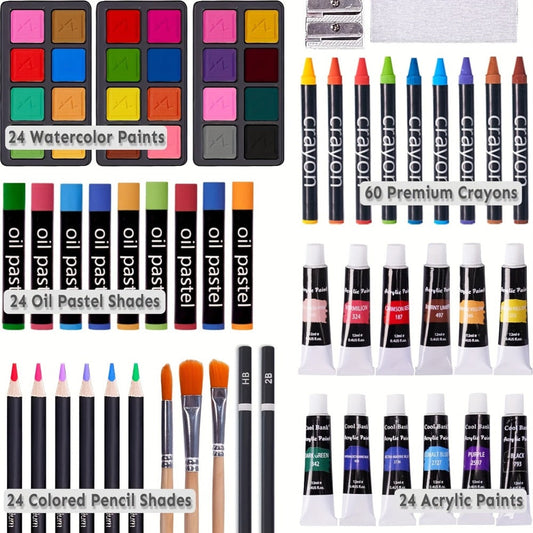 175-Piece Deluxe Art Set in Wooden Case with the Listed Color, Size or Set Options for Everyday Use