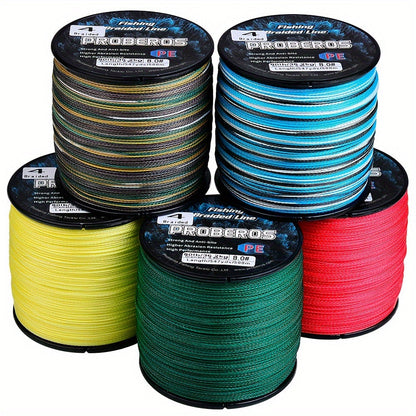 Braided Fishing Line 4 Strand 500M/547Yds – Abrasion Resistant Zero Stretch Superline 6LB-80LB, Multi-Color, Gray/Green/Camo