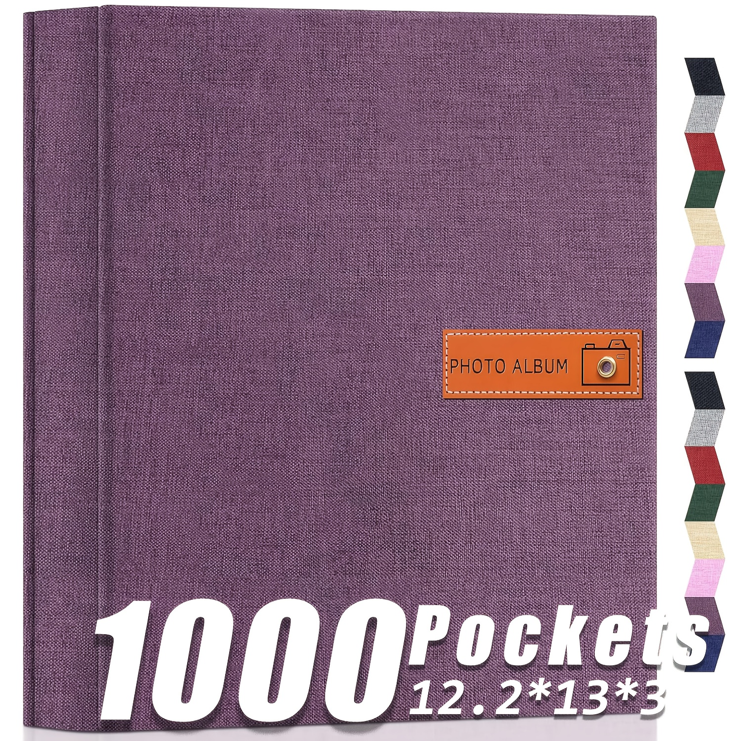 Photo Album 4x6 200 & 1000 Pockets with Label – Linen Hardcover Memory Book for Wedding, Baby, Travel, Anniversary