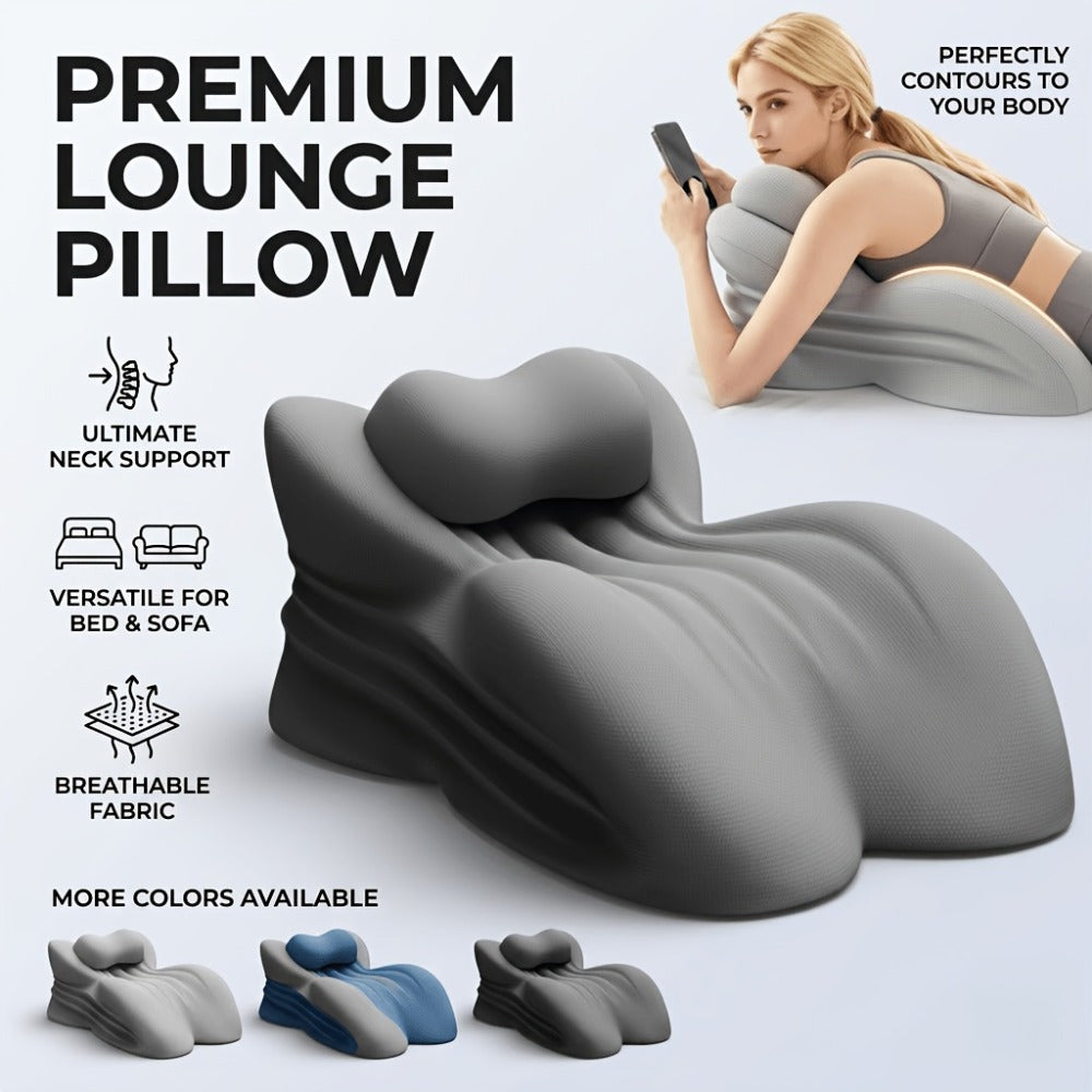 Wedge Pillow Memory Foam – Ergonomic Cervical & Lumbar Support for Stomach, Side & Back Sleepers | Breathable Removable Washable Cover