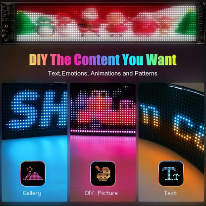Programmable LED Demon Eyes Sign 2 Pack App Controlled – Synchronized Flashing, Scrolling Text Display