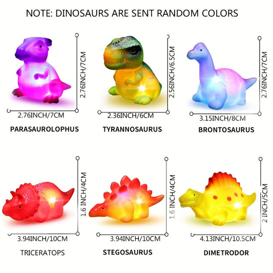 Water-Activated Light-Up Floating Bath Toy Sets in Animal, Marine and Colorful Assortments, 2 to 12 Pieces