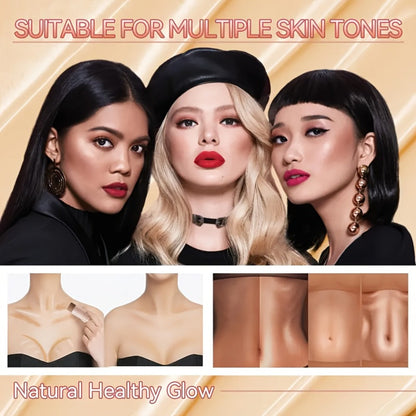 Cream Contour Stick Set 3-in-1 with Blush Highlighter & Bronzer – Squalane Non-Greasy Waterproof Long-Lasting Sculpting Kit
