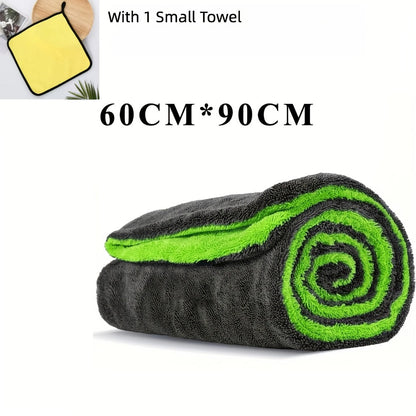 Car Drying Towel in 1400 GSM Microfiber with Two Size Options or Nine-Piece Wash Tool Bundle