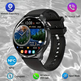 Black Sporty Round Smartwatch