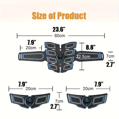 EMS Stimulator Belt, TENS Body Massager for Toning, Pain & Full Body Relaxation, Adjustable Modes