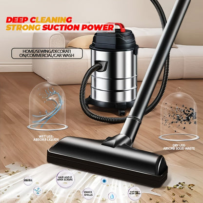 Wet Dry Vacuum Cleaner High-Power Bucket Type 5.28 to 6.6 Gallon Super Suction for Car and Home Dual-Use Cartridge Filter 40dB Quiet Motor